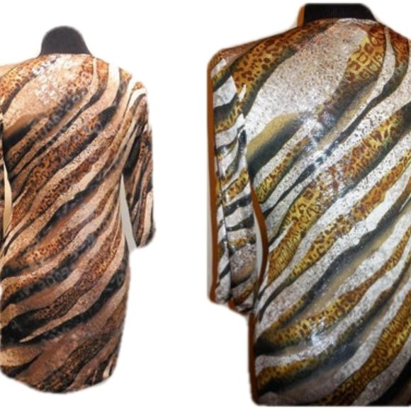 Dress Metallic Minidress Slim Fit Clubwear Evening Wear - Picture 3 of 5